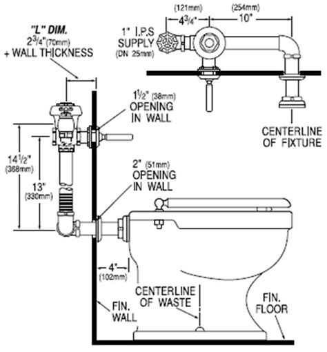 rear outlet toilet plumbing diagram